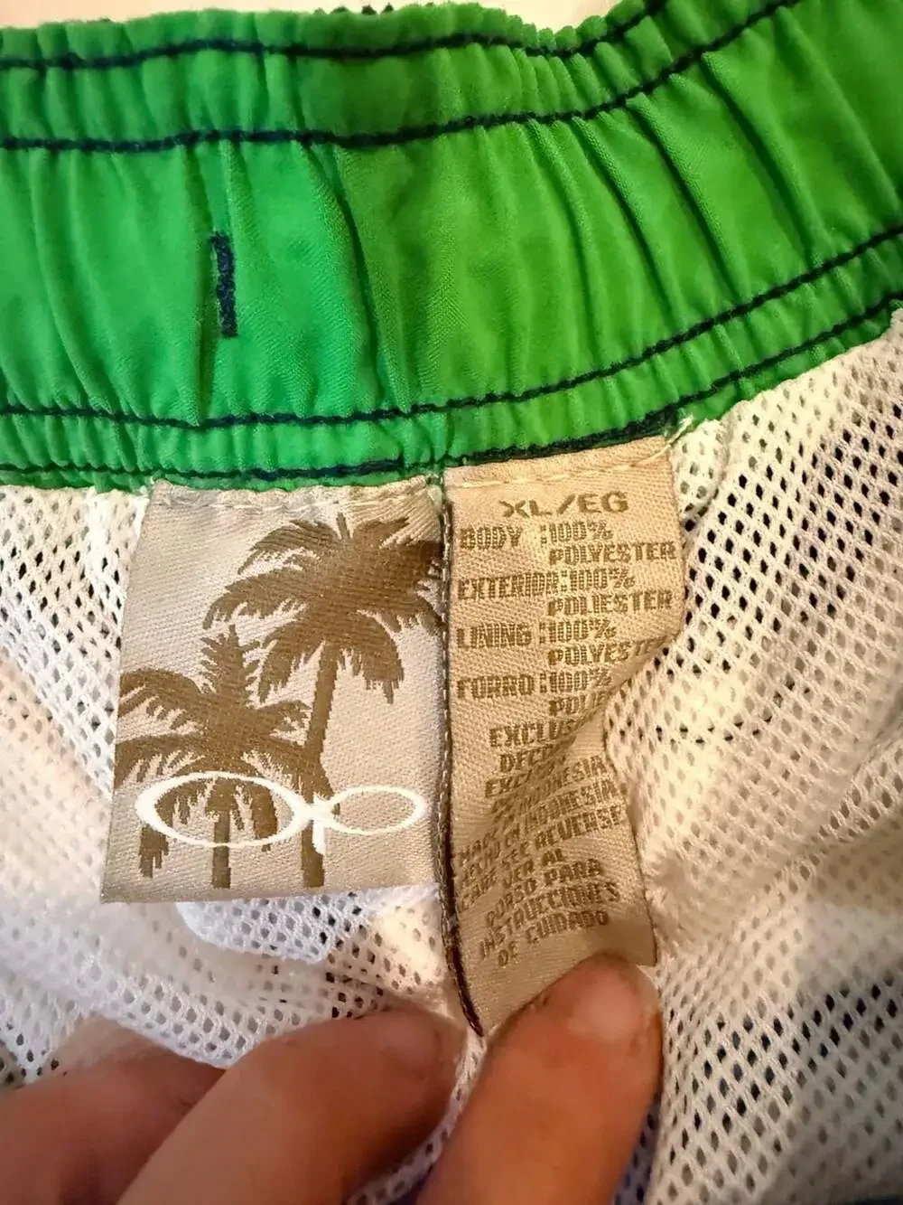 Mens OP Board/Swim Shorts Blue Green Red Black White with Inner Netting